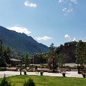 The view from our hostal over the Pyrenees Mountains.